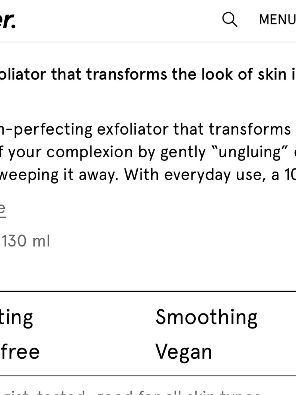 Glossier Solution Exfoliating Skin Perfector